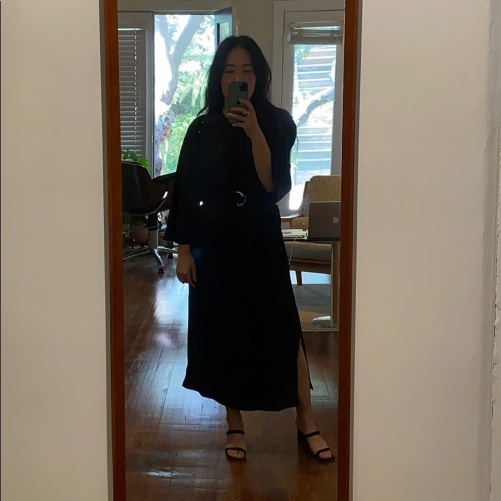 Rodebjer black viscose kimono dress evening